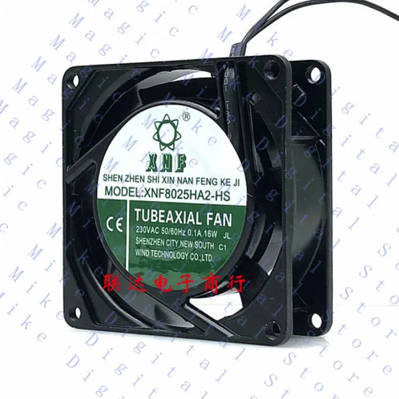 UU 1X 230VAC 50/60HZ 0.1A 16W Cabinet Cooling Fan XNF8025HA2-HS
UU 1X 230VAC 50/60HZ 0.1A 16W Cabinet Cooling Fan XNF8025HA2-HS