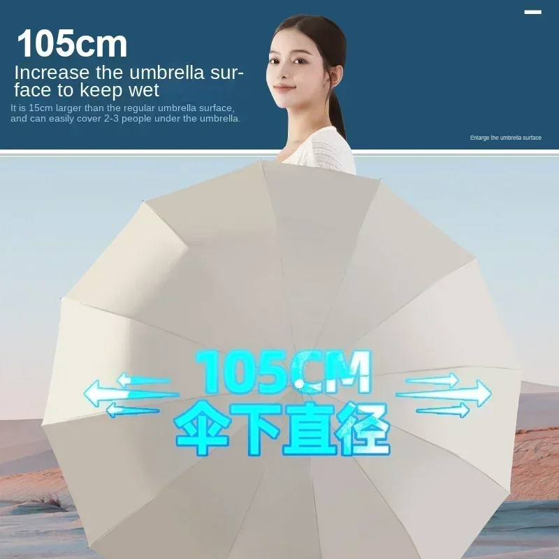 8 Bone Folding Umbrella Fully Automatic Double Bone SPF 50 UV Protection Rain Resistance Strong Wind Resitance Umbrella
8 Bone Folding Umbrella Fully Automatic Double Bone SPF 50 UV Protection Rain Resistance Strong Wind Resitance Umbrella