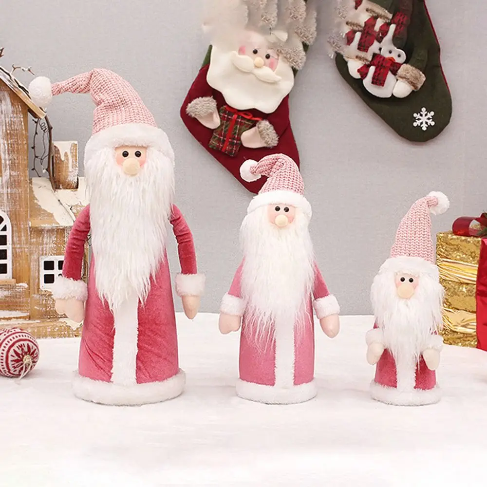 New Year Velet Christmas Pink Doll Plush Santa Christmas Ornament Snowman Knitted Hat Old Man Doll Home
New Year Velet Christmas Pink Doll Plush Santa Christmas Ornament Snowman Knitted Hat Old Man Doll Home
