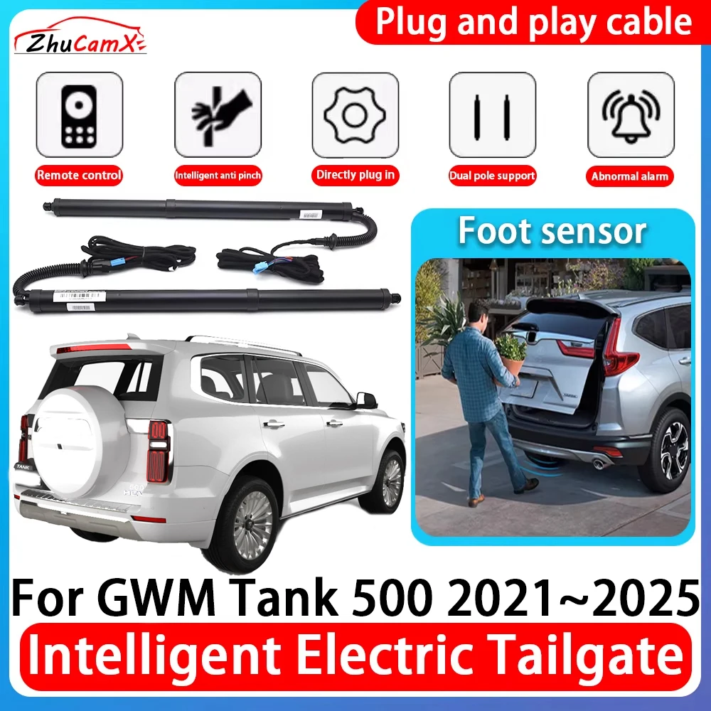 ZhuCamX Car Power Trunk Electric Suction Tailgate Intelligent Tail Gate Lift Strut For GWM Tank 500 2021~2025
ZhuCamX Car Power Trunk Electric Suction Tailgate Intelligent Tail Gate Lift Strut For GWM Tank 500 2021~2025
