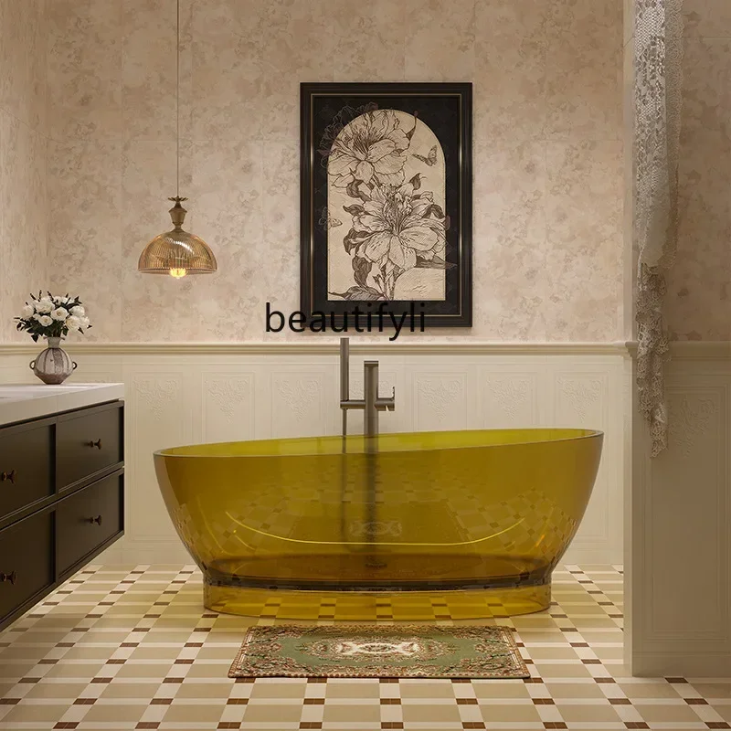 AY7Transparent resin bathtub private high-end independent B & B hotel integrated transparent bathtub wholesale
AY7Transparent resin bathtub private high-end independent B & B hotel integrated transparent bathtub wholesale