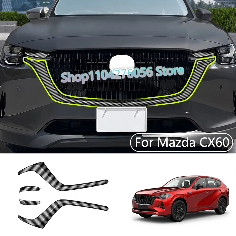L/RHD For Mazda CX60 2022 2023 2024 ABS Carbon fiber Car front Racing Engine Body Cover Trim Front Bumper Grill Accessories
L/RHD For Mazda CX60 2022 2023 2024 ABS Carbon fiber Car front Racing Engine Body Cover Trim Front Bumper Grill Accessories