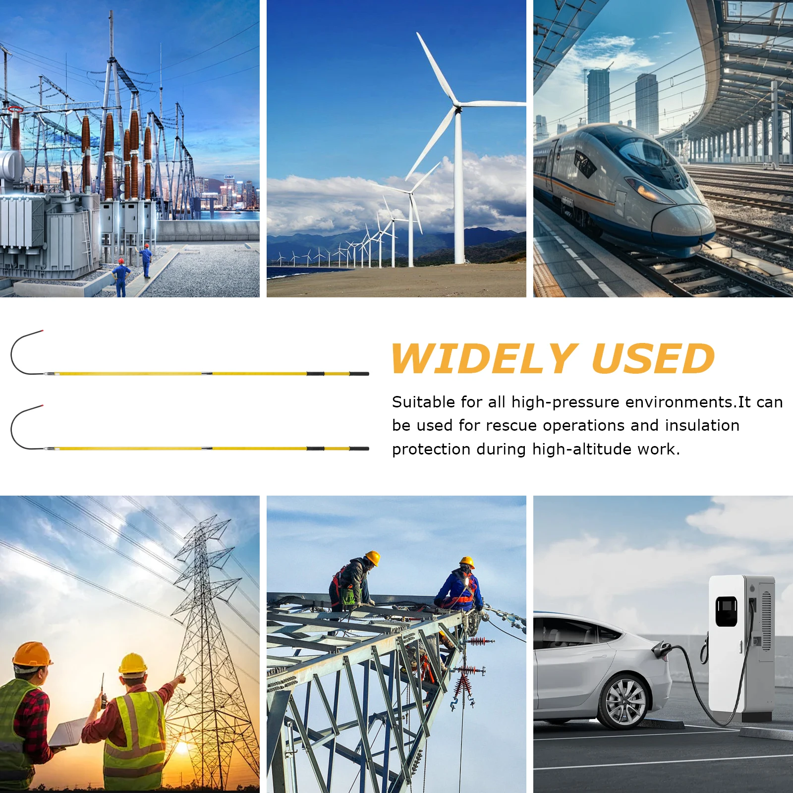 Крюк для спасения из воды 10/220 кВ, защита от поражения электрическим током, 6,5 футов Нескользящая ручка для Строительство пожарных станций
Крюк для спасения из воды 10/220 кВ, защита от поражения электрическим током, 6,5 футов Нескользящая ручка для Строительство пожарных станций