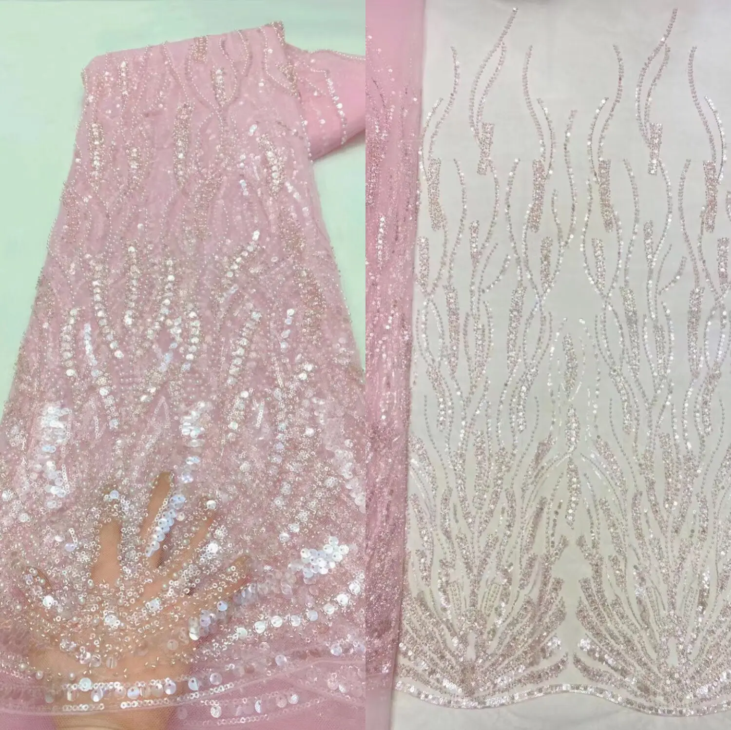 Beautiful African Net Lace With beads African French Tulle Lace African Lace Fabric L-11018816 Nigerian Lace Fabric
Beautiful African Net Lace With beads African French Tulle Lace African Lace Fabric L-11018816 Nigerian Lace Fabric