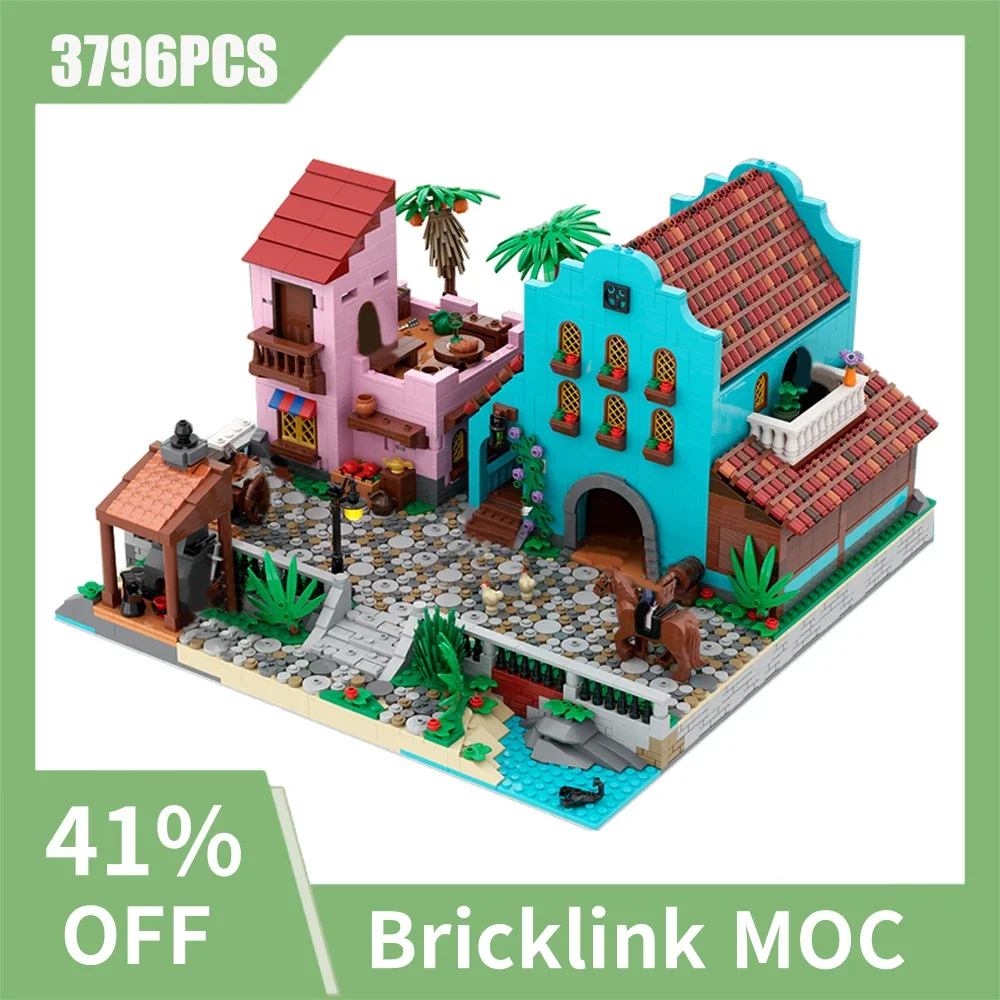 3796PCS medieval Pirate World Series MOC Modular Havana Street Building Model DIY creative ideas childToy birthday Gift blocks
3796PCS medieval Pirate World Series MOC Modular Havana Street Building Model DIY creative ideas childToy birthday Gift blocks