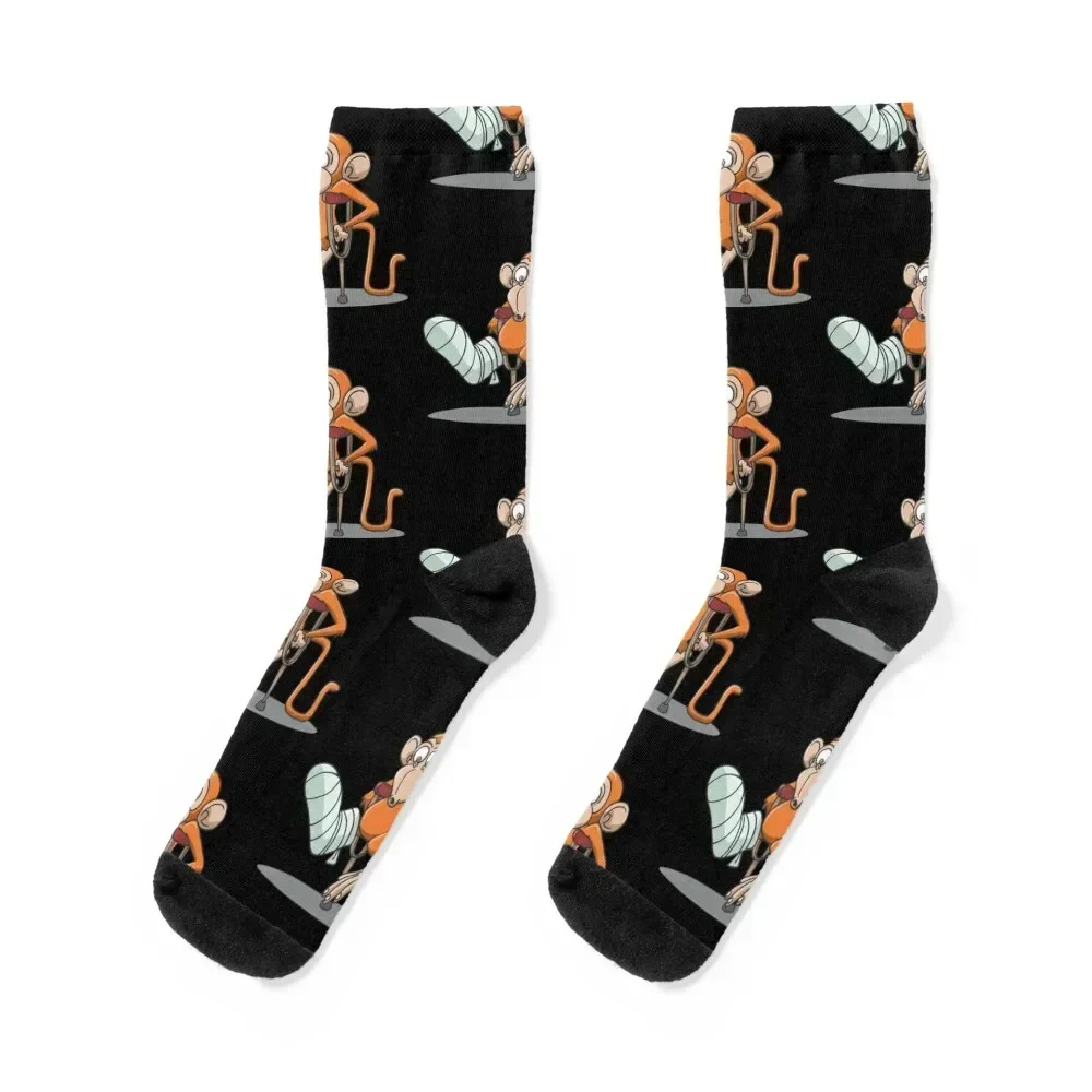 Broken leg accident crutches Socks floral retro anti slip football Socks Ladies Men's
Broken leg accident crutches Socks floral retro anti slip football Socks Ladies Men's