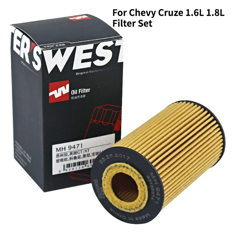 WESTGUARD Oli Filter Cabin Filter Air Filter Fuel Filter Set/3pcs For GM Chevrolet Cruze 1.6L 1.8L 13272717 93185674 55353324
WESTGUARD Oli Filter Cabin Filter Air Filter Fuel Filter Set/3pcs For GM Chevrolet Cruze 1.6L 1.8L 13272717 93185674 55353324