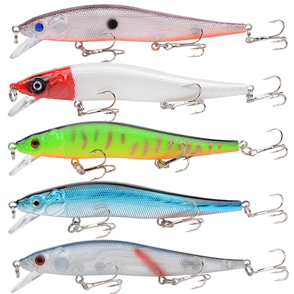 New Hot Minnow 11.5cm 13.1g Ultra Lifelike Plastic Hard Lures Long Cast Freshwater Saltwater Bass Panfish Trout Durable Tackles
New Hot Minnow 11.5cm 13.1g Ultra Lifelike Plastic Hard Lures Long Cast Freshwater Saltwater Bass Panfish Trout Durable Tackles