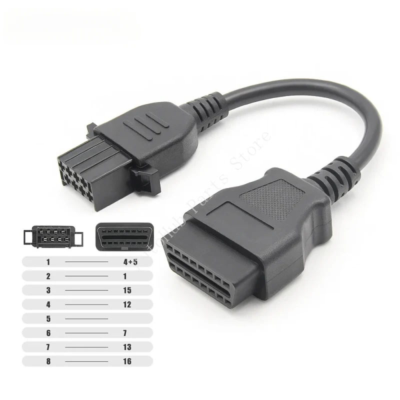 For VOLVO Vocom 88890300 OBD2 8 Pin 16 Pin Cable For Volvo 8pin Truck Heavy Duty OBD Adapter Connectors OBD 2 OBDII Scanner
For VOLVO Vocom 88890300 OBD2 8 Pin 16 Pin Cable For Volvo 8pin Truck Heavy Duty OBD Adapter Connectors OBD 2 OBDII Scanner