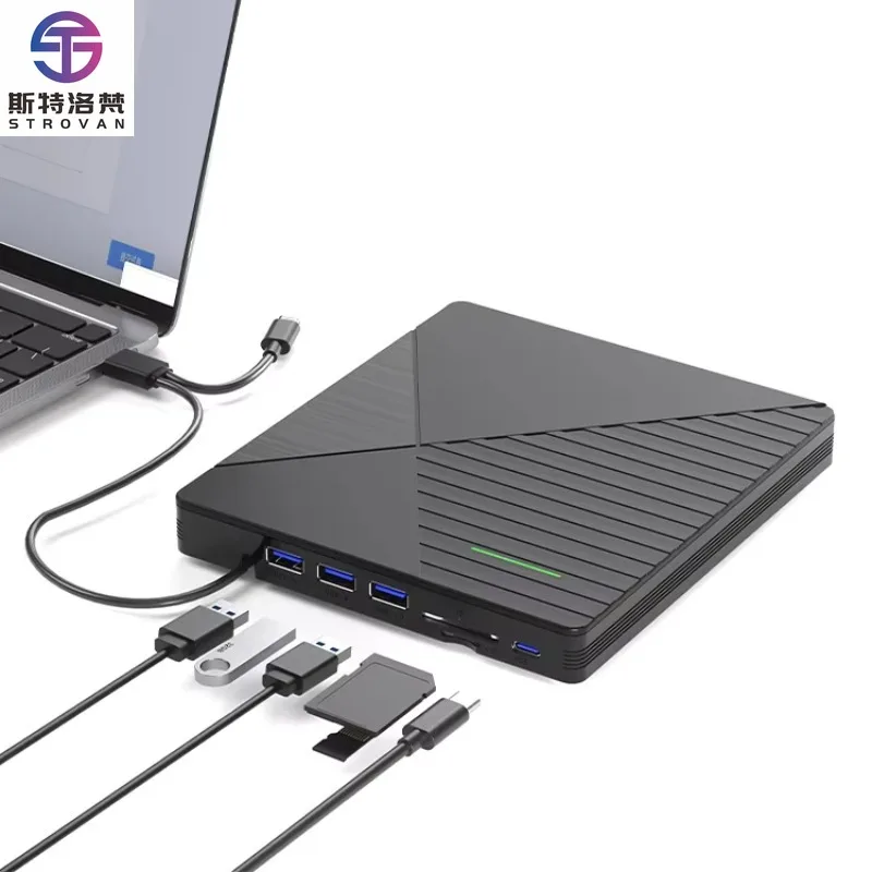 Многофункциональный ноутбук, внешний оптический привод USB3.0, записывающее устройство для компакт-дисков, мобильный проигрыватель дисков
Многофункциональный ноутбук, внешний оптический привод USB3.0, записывающее устройство для компакт-дисков, мобильный проигрыватель дисков