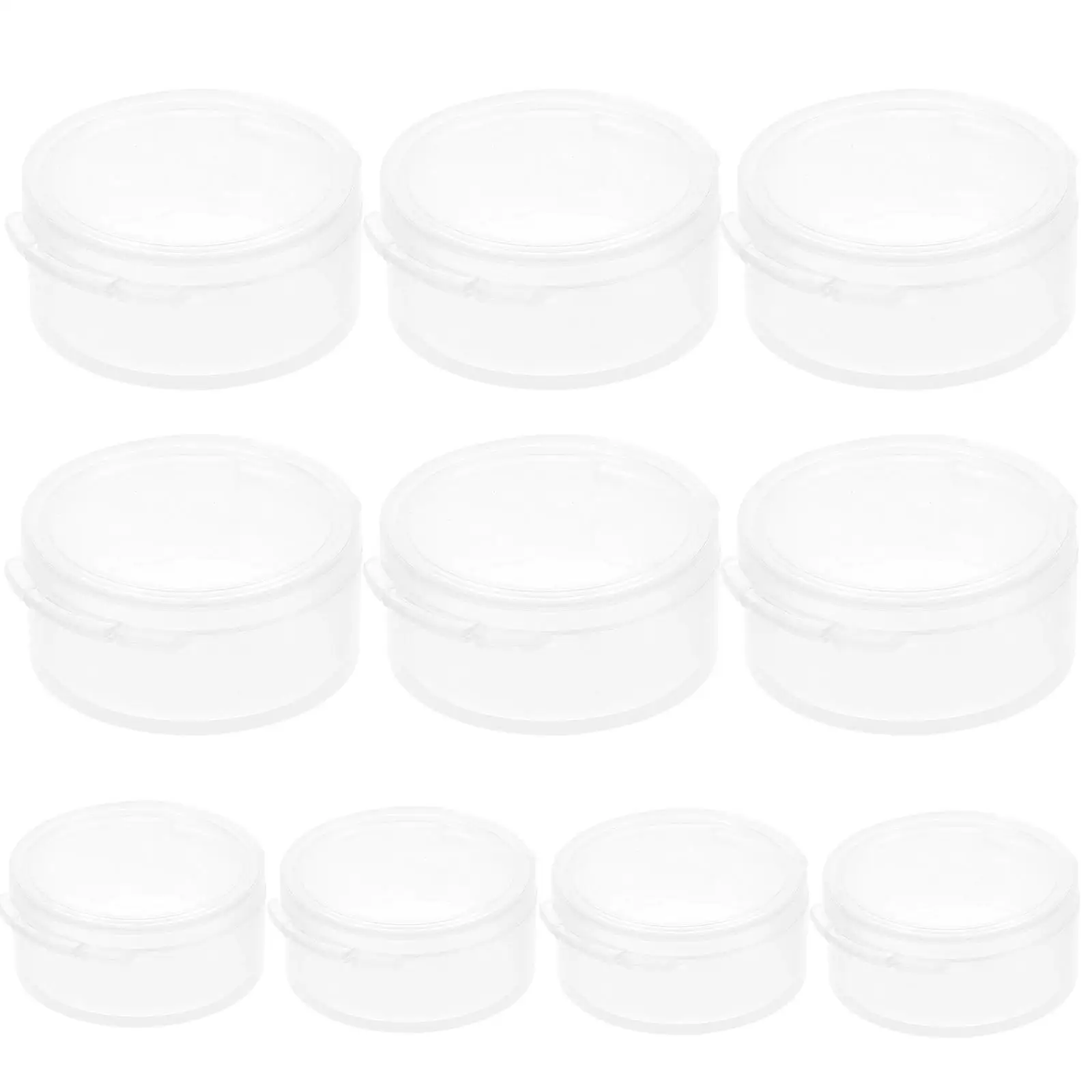 10 Pcs Earplug Storage Boxes Transparent Round Plastic Containers with Lid for Travel Small Accessories Organization
10 Pcs Earplug Storage Boxes Transparent Round Plastic Containers with Lid for Travel Small Accessories Organization