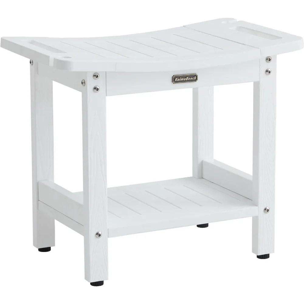 Waterproof Shower Bench, White Shower Stool for Shaving Legs, Chair Seat with Handles & Shower Head Holder Chair
Waterproof Shower Bench, White Shower Stool for Shaving Legs, Chair Seat with Handles & Shower Head Holder Chair