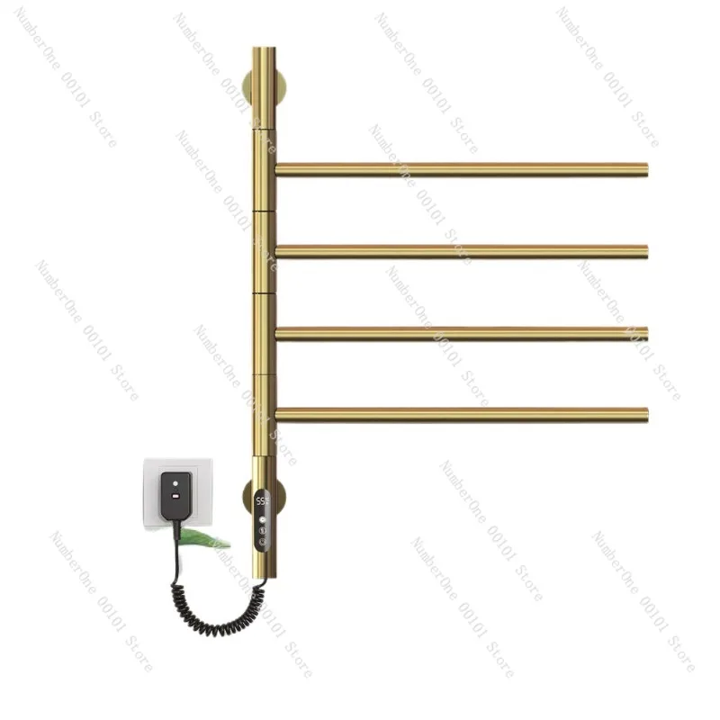 Rotating Electric Towel Rack Gun Grey Heated Towel Rail Bathroom Smart Timing Drying Rack Adjustable Design
Rotating Electric Towel Rack Gun Grey Heated Towel Rail Bathroom Smart Timing Drying Rack Adjustable Design