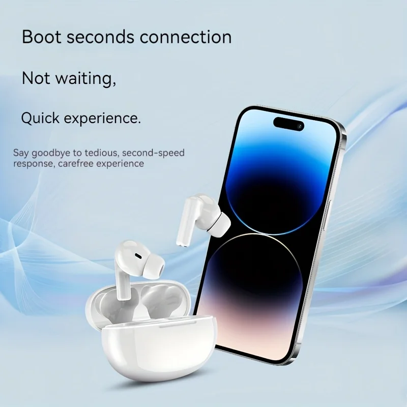 Bluetooth earphones with wireless noise reduction, low power consumption, long battery life, lightweight mini charging case, spo
Bluetooth earphones with wireless noise reduction, low power consumption, long battery life, lightweight mini charging case, spo