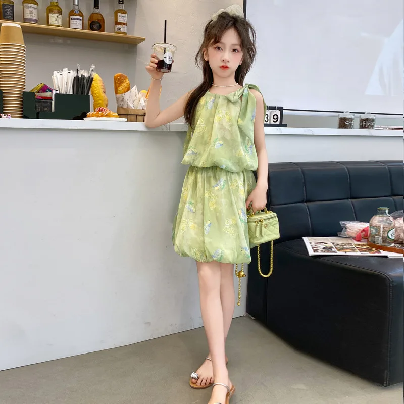 Girls Suits Summer Halter Set 2024 New Summer Style Sleeveless Vest Pod Top Children Skirt Set Two-piece Set Clothes Children
Girls Suits Summer Halter Set 2024 New Summer Style Sleeveless Vest Pod Top Children Skirt Set Two-piece Set Clothes Children