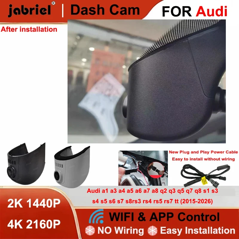 Jabriel Dash Cam 2K 4K Wifi Car DVR for Audi a1 a3 a4 a5 a6 a7 a8 q3 q5 q7 rs3 rs4 rs5 rs7 tt b5 b6 b7 b8 b9 8v c5 c6 c7 8p
Jabriel Dash Cam 2K 4K Wifi Car DVR for Audi a1 a3 a4 a5 a6 a7 a8 q3 q5 q7 rs3 rs4 rs5 rs7 tt b5 b6 b7 b8 b9 8v c5 c6 c7 8p