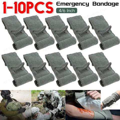 4/6inch Mu-ltifunction Bandage Rescue Wound Dressing Emergency Compression for Battle Dressing First Aid Trauma Bandages