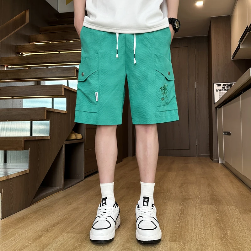 Ice Silk Men's orts Summer Thin Qui Dry Sport Casual Five-Quarter Pants Trendy Brand Patchwork Loose Straight Tube Workwe...
Ice Silk Men's orts Summer Thin Qui Dry Sport Casual Five-Quarter Pants Trendy Brand Patchwork Loose Straight Tube Workwe...