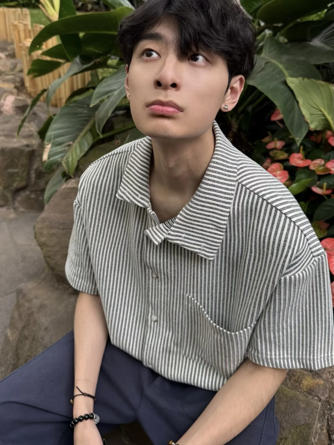 American Retro Striped Texture Short Sleeve Men's Summer Turn-down Collar Casual Versatile Loose-fit Shirt Breathable Lightwe...
American Retro Striped Texture Short Sleeve Men's Summer Turn-down Collar Casual Versatile Loose-fit Shirt Breathable Lightwe...
