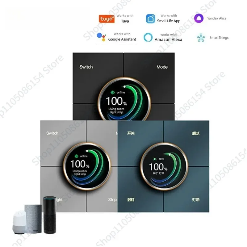 European and British smart home graffiti zigbee knob smart dimming wall button scene composite switch
European and British smart home graffiti zigbee knob smart dimming wall button scene composite switch