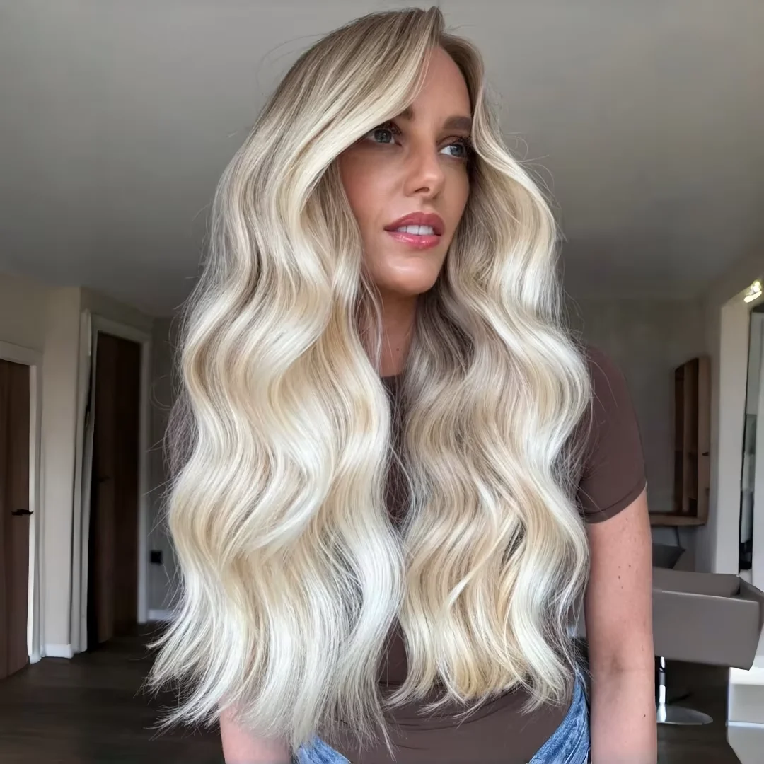 18inch Glueless Highlight Blond Wig Body Wave 150 Density 13x4 Lace Front with Baby Hair Pre-Plucked Soft 100% Human Hair
18inch Glueless Highlight Blond Wig Body Wave 150 Density 13x4 Lace Front with Baby Hair Pre-Plucked Soft 100% Human Hair