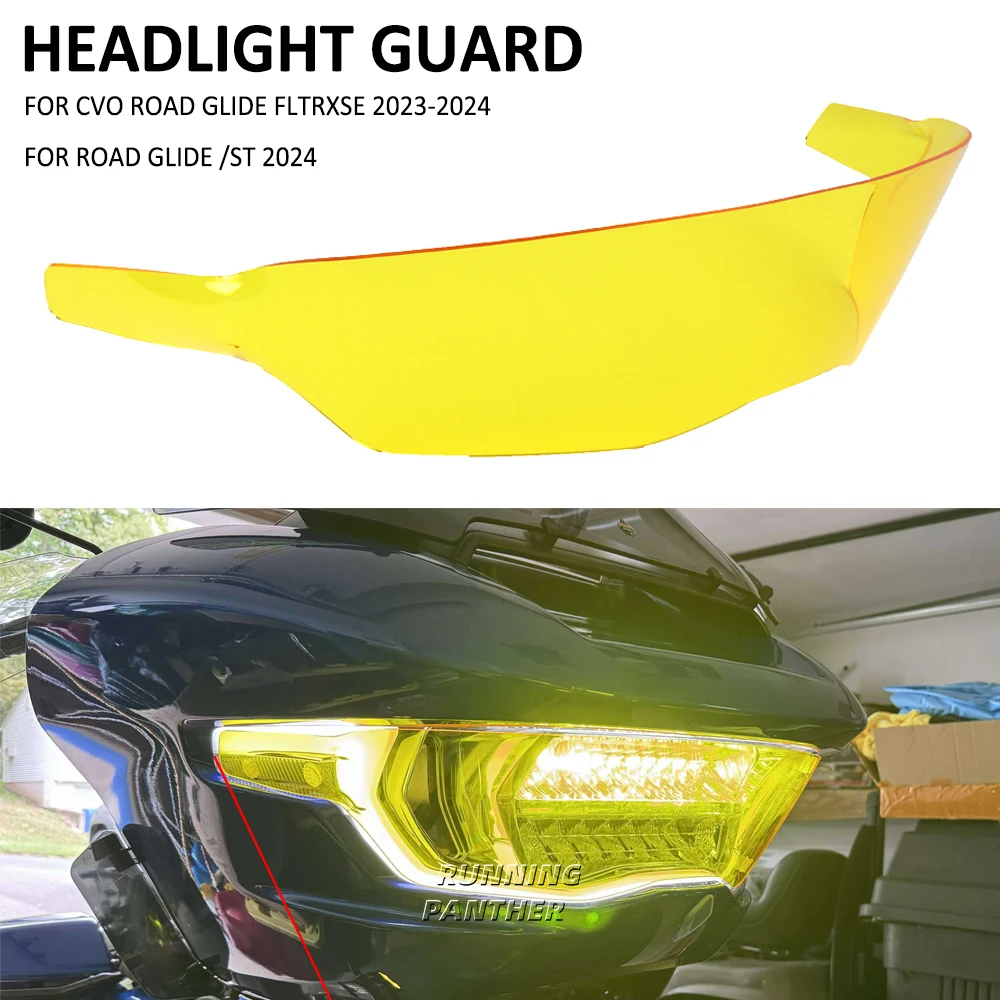 Motorcycle Front Fairing Headlight Head Light Lamp Protection Grille Guard Cover For CVO Road Glide FLTRXSE 2023 2024 / ST 2024
Motorcycle Front Fairing Headlight Head Light Lamp Protection Grille Guard Cover For CVO Road Glide FLTRXSE 2023 2024 / ST 2024