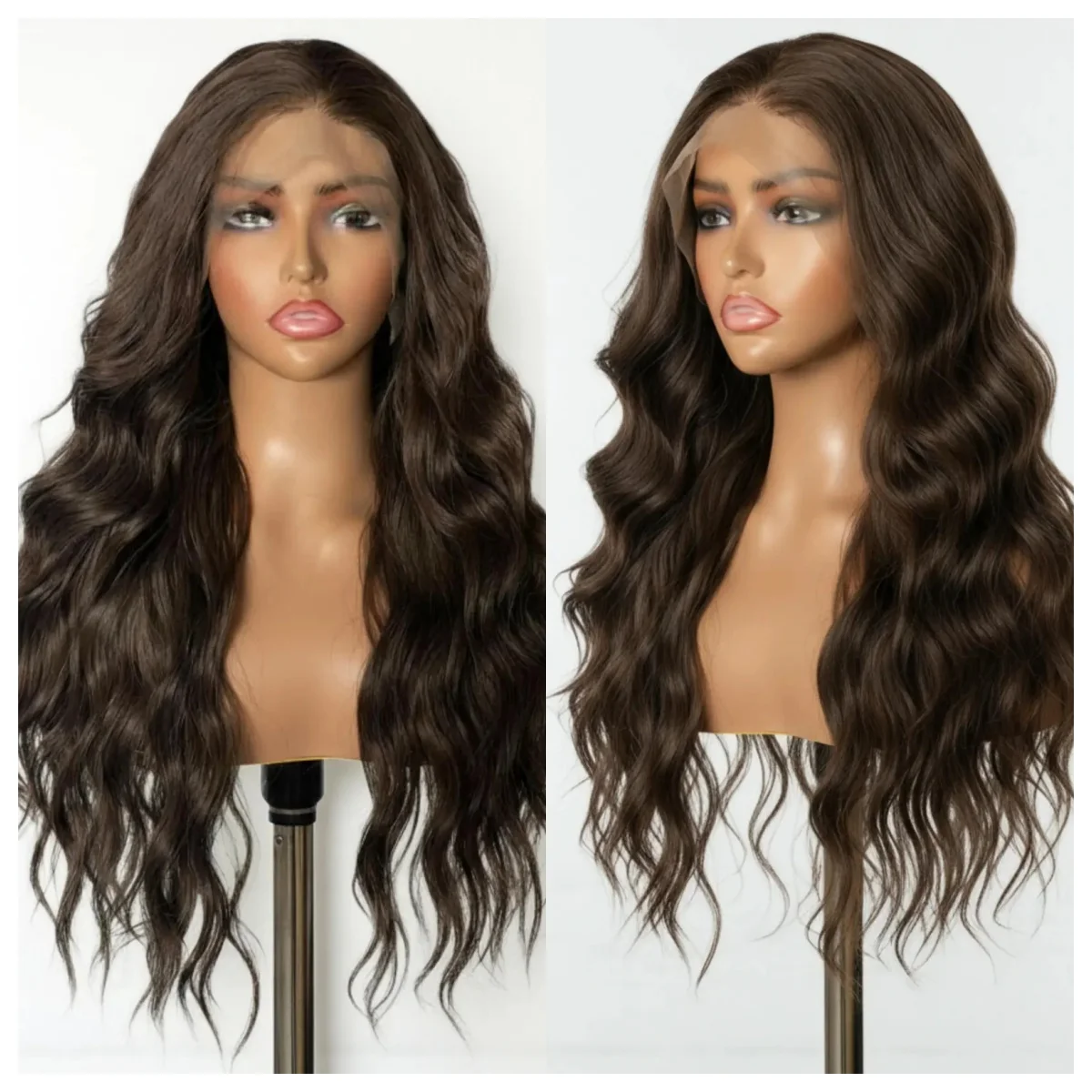 13X4 Ombre Brown Body Wave Wig Lace Frontal Synthetic Heat Resistant Fiber Blond Swiss Transparent Lace Front for Women
13X4 Ombre Brown Body Wave Wig Lace Frontal Synthetic Heat Resistant Fiber Blond Swiss Transparent Lace Front for Women