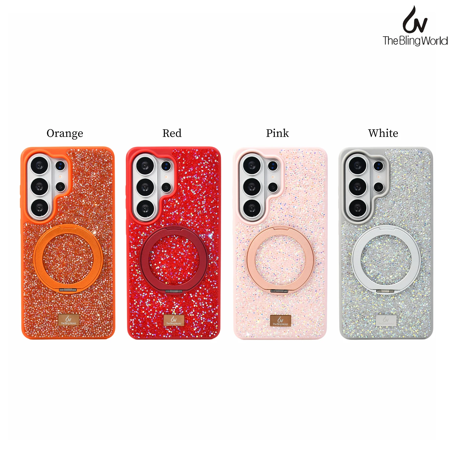 The Bling World Luxury Crystal Diamond Case for Samsung Galaxy S26 Ultra S26plus S26+ Magnetic Rotating Holder Glitter TPU Cover
The Bling World Luxury Crystal Diamond Case for Samsung Galaxy S26 Ultra S26plus S26+ Magnetic Rotating Holder Glitter TPU Cover