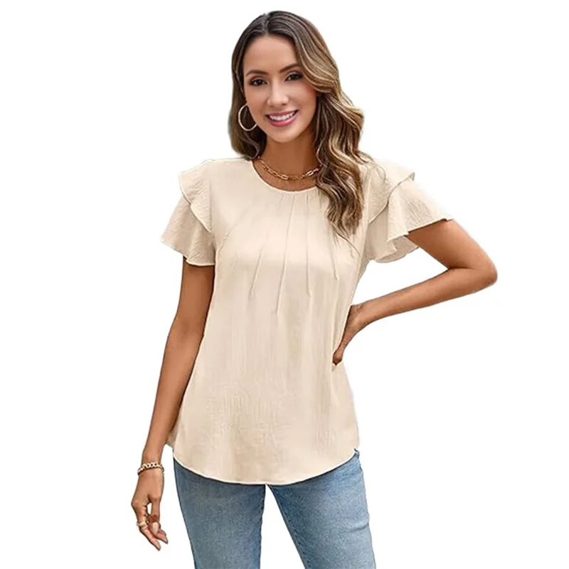 FX-Women Dressy Casual Tops Business Work Blouses Summer Shirts Short Sleeve Crew Neck Outfits 2025
FX-Women Dressy Casual Tops Business Work Blouses Summer Shirts Short Sleeve Crew Neck Outfits 2025