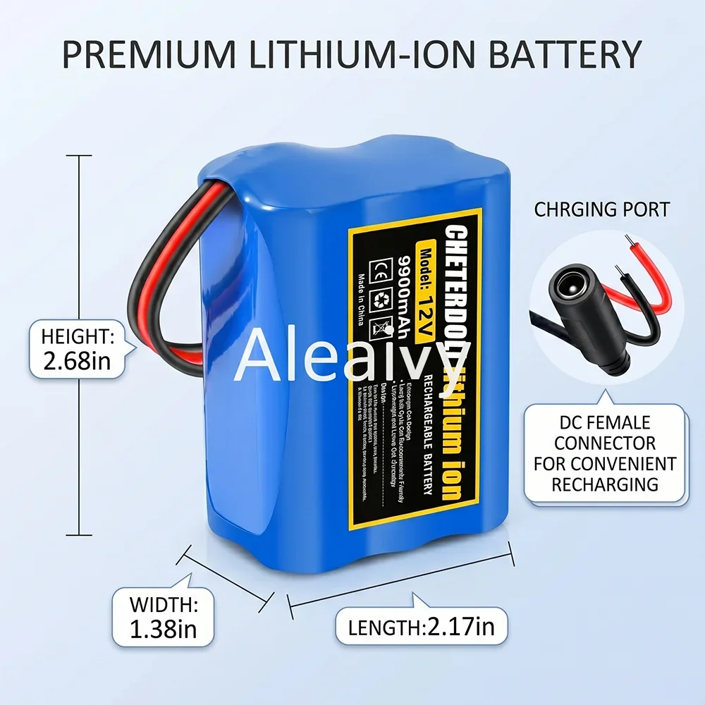 Lithium Battery Pack 12V 9900mAh 18650 3S2P for DIY Sound Box LED Diode Bar Energy Storage Cells Built in BMS + Charger
Lithium Battery Pack 12V 9900mAh 18650 3S2P for DIY Sound Box LED Diode Bar Energy Storage Cells Built in BMS + Charger