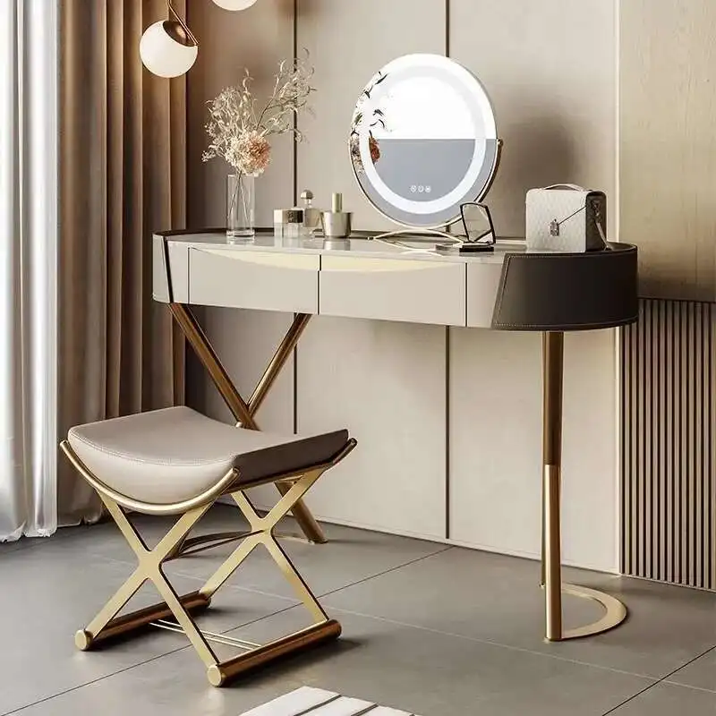 Italian Light Dressing Table Mirror Organizer Luxury Modern Dressing Table Stool Bedroom Penteadeira Decoration Accessories
Italian Light Dressing Table Mirror Organizer Luxury Modern Dressing Table Stool Bedroom Penteadeira Decoration Accessories