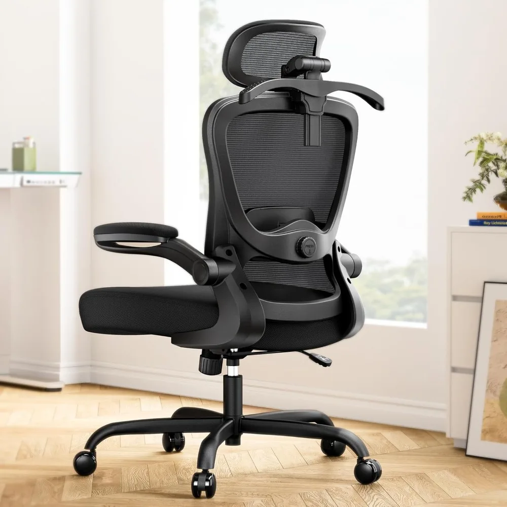 Ergonomic gaming chair with 3D headrest, 3D lumbar support, flip-up armrests, high back adjustable desk chair, 90-120° tilt lock
Ergonomic gaming chair with 3D headrest, 3D lumbar support, flip-up armrests, high back adjustable desk chair, 90-120° tilt lock