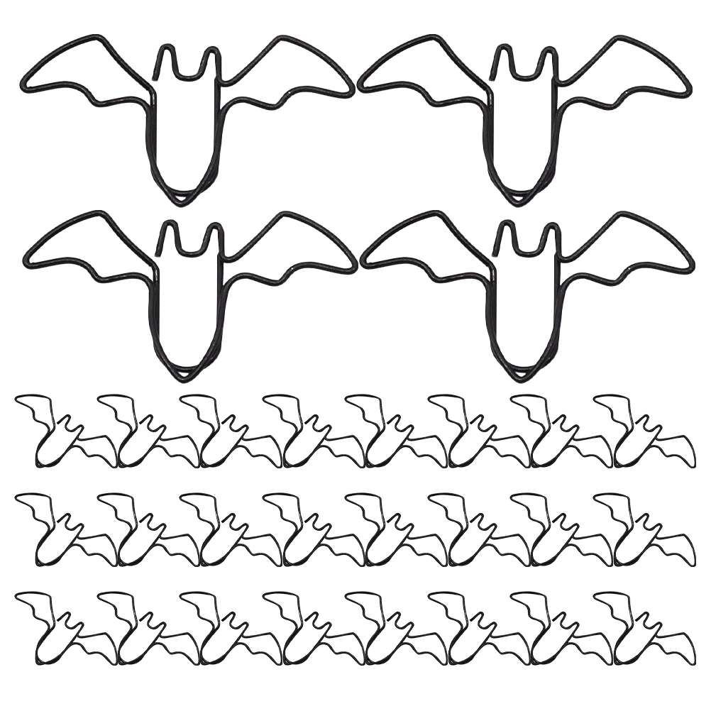 80pcs Simulated Bat Paper Halloween Animal Shaped Bookmarks Decorative Metal Binder Clips for Office Sturdy Secure
80pcs Simulated Bat Paper Halloween Animal Shaped Bookmarks Decorative Metal Binder Clips for Office Sturdy Secure