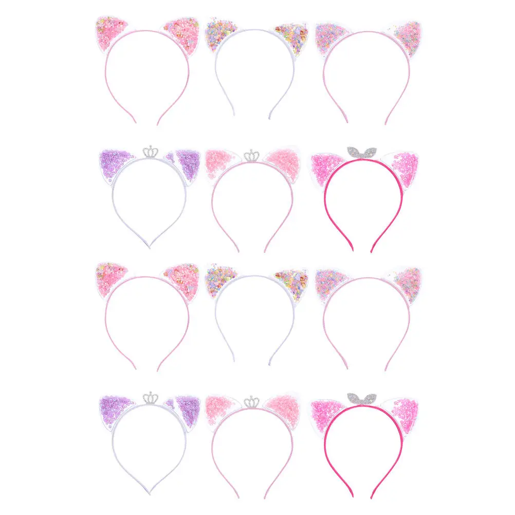 12Pcs Cat Ears Headband Set Quicksand Crown Hair Accessories Party Headband Kids Girls Fashion Hair Band Cat Ears Head Band
12Pcs Cat Ears Headband Set Quicksand Crown Hair Accessories Party Headband Kids Girls Fashion Hair Band Cat Ears Head Band