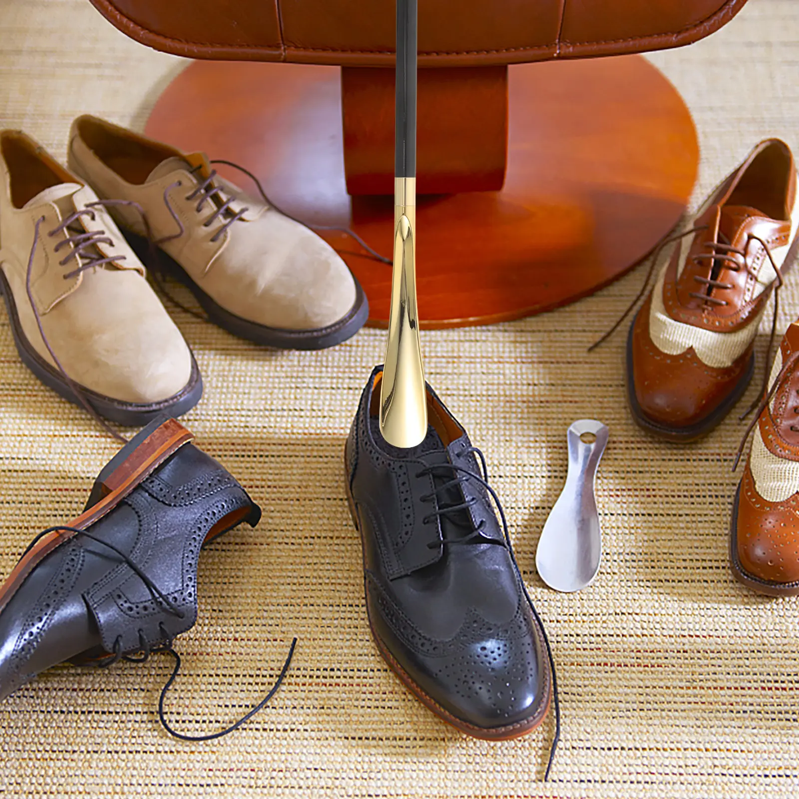 20.83'' Rugby Head Shoe Horn Long Handle Plastic Shoehorn For Sports Cleats Boots Travel Home Hospital Senior Aid - Portable
20.83'' Rugby Head Shoe Horn Long Handle Plastic Shoehorn For Sports Cleats Boots Travel Home Hospital Senior Aid - Portable