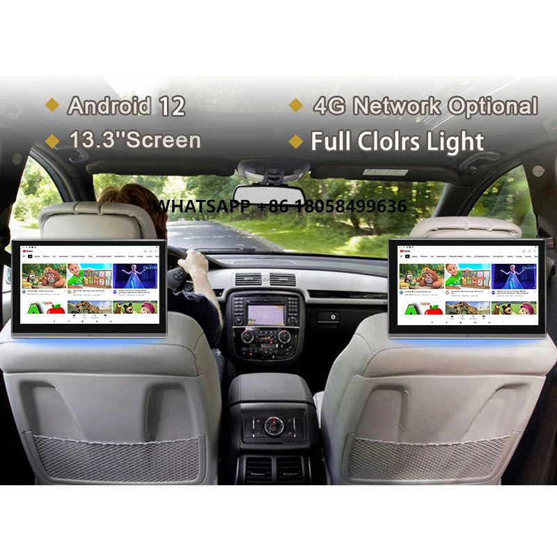 13.3 Inch 1920*1080P OLED Screen Smart TV Rear Seat Entertainment Player WiFi Car Android Headrest Universal Automotive
13.3 Inch 1920*1080P OLED Screen Smart TV Rear Seat Entertainment Player WiFi Car Android Headrest Universal Automotive