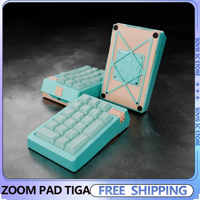 ZOOM PAD TIGA Mini Mechanical Keyboard Wireless Tri-mode Bluetooth Aluminum CNC Shell Gasket Hot Swap Custom Gaming Keyboard Kit
ZOOM PAD TIGA Mini Mechanical Keyboard Wireless Tri-mode Bluetooth Aluminum CNC Shell Gasket Hot Swap Custom Gaming Keyboard Kit