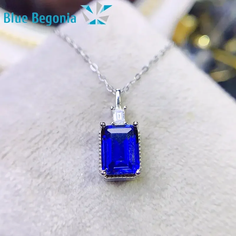 Sapphire Necklace S925 Sterling Silver Pendant Jewelry for Women Anniversary Gift 6*8mm Genuine Gemstone
Sapphire Necklace S925 Sterling Silver Pendant Jewelry for Women Anniversary Gift 6*8mm Genuine Gemstone