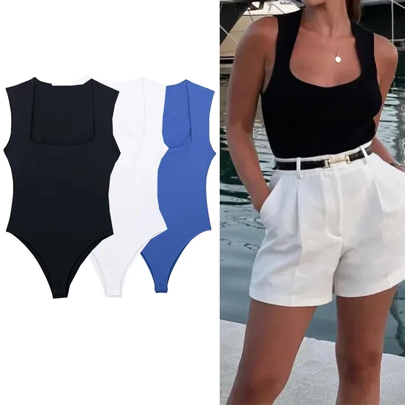Bonny 2025 Women's Square Neck Sleeveless Bodysuit Sexy Tight Bodycon Lingerie Tops (Black/Blue/White)
Bonny 2025 Women's Square Neck Sleeveless Bodysuit Sexy Tight Bodycon Lingerie Tops (Black/Blue/White)