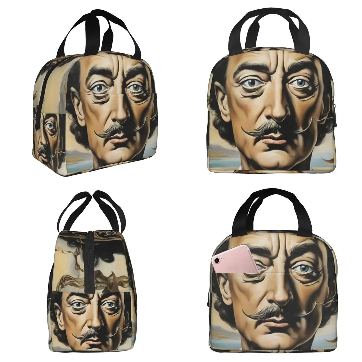 Термосумка для обедов Salvador Dali для детей, школьная термосумка-холодильник, портативный контейнер для еды
Термосумка для обедов Salvador Dali для детей, школьная термосумка-холодильник, портативный контейнер для еды