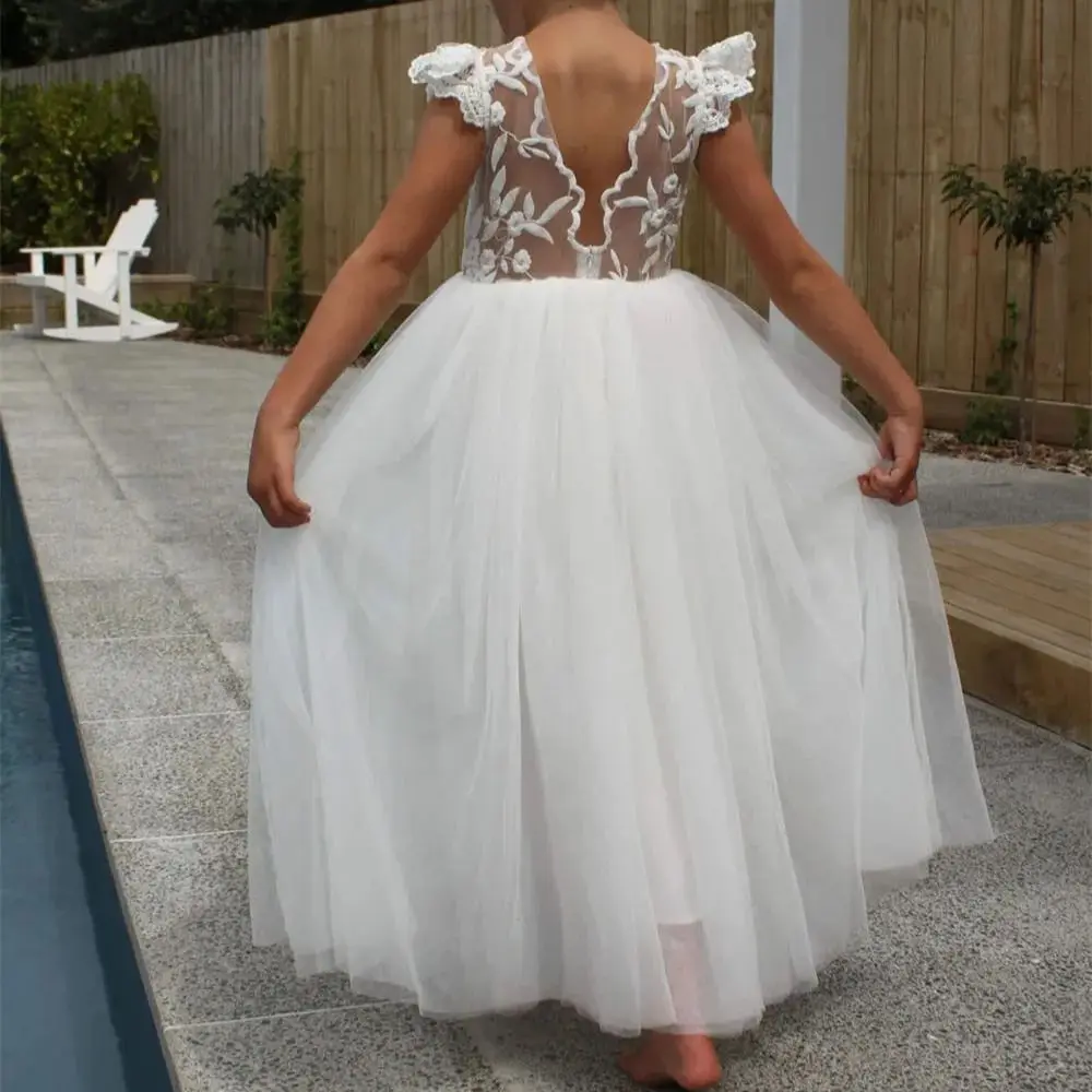 Customized Elegant Flower Girl Dresses For Wedding Tulle Appliques Little Girl First Communion Holy Festival Evening Party Gown
Customized Elegant Flower Girl Dresses For Wedding Tulle Appliques Little Girl First Communion Holy Festival Evening Party Gown