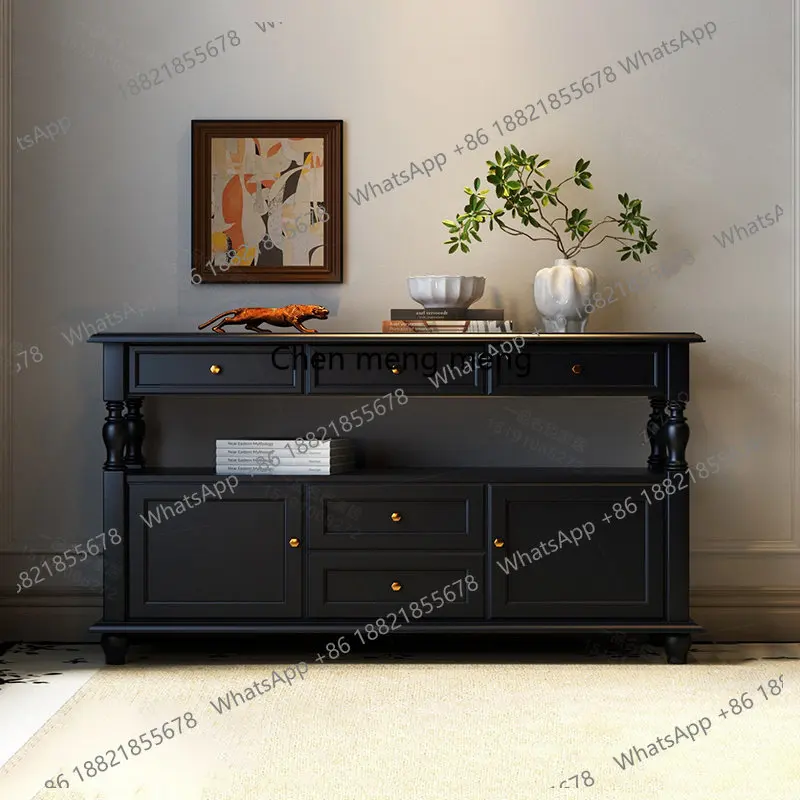 French medieval style, solid wood porch cabinet foyer storage decorative wall, American end view storage cabinet
French medieval style, solid wood porch cabinet foyer storage decorative wall, American end view storage cabinet