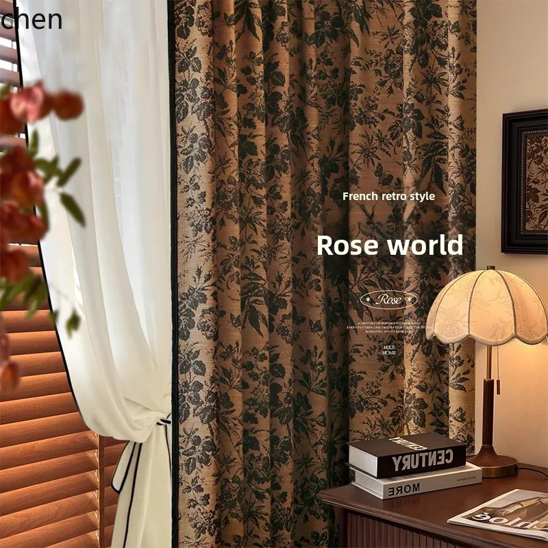 YXY Custom Curtains for Living Room with High-End Feel, Bedroom Blackout, Vintage Coffee Color Jacquard
YXY Custom Curtains for Living Room with High-End Feel, Bedroom Blackout, Vintage Coffee Color Jacquard
