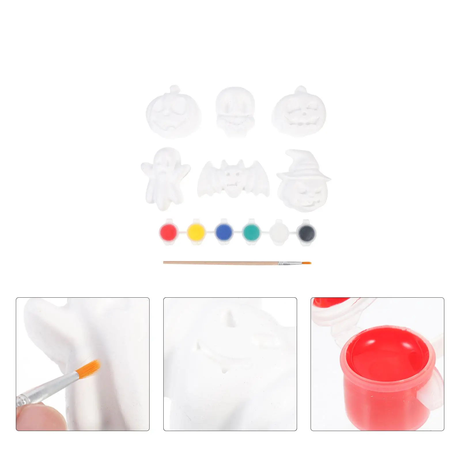 1Set Halloween Plaster Painted Kids Graffiti DIY Supply Simple Safe Painting Craft for Children Preschoolers School Age
1Set Halloween Plaster Painted Kids Graffiti DIY Supply Simple Safe Painting Craft for Children Preschoolers School Age