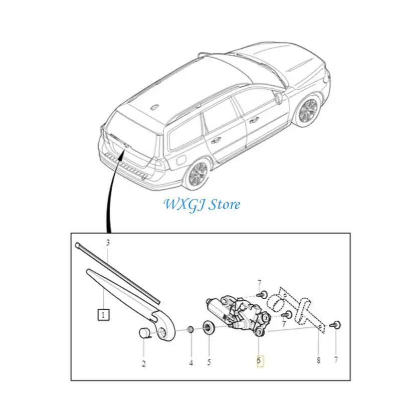 37JE Automotive Rear Windshield Wiper Motor For XC60 XC70 31290787 30663891 306638910
37JE Automotive Rear Windshield Wiper Motor For XC60 XC70 31290787 30663891 306638910
