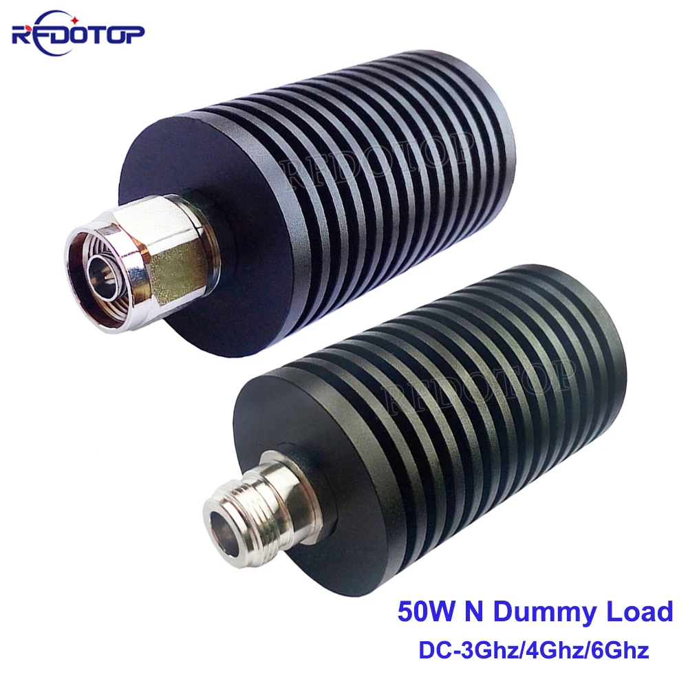 50W N Male/Female Connector DC-3Ghz/4Ghz/6Ghz SWR≤1.20 50 Ohm RF Coaxial Termination Dummy Load Nickel Plated RF Accessories
50W N Male/Female Connector DC-3Ghz/4Ghz/6Ghz SWR≤1.20 50 Ohm RF Coaxial Termination Dummy Load Nickel Plated RF Accessories