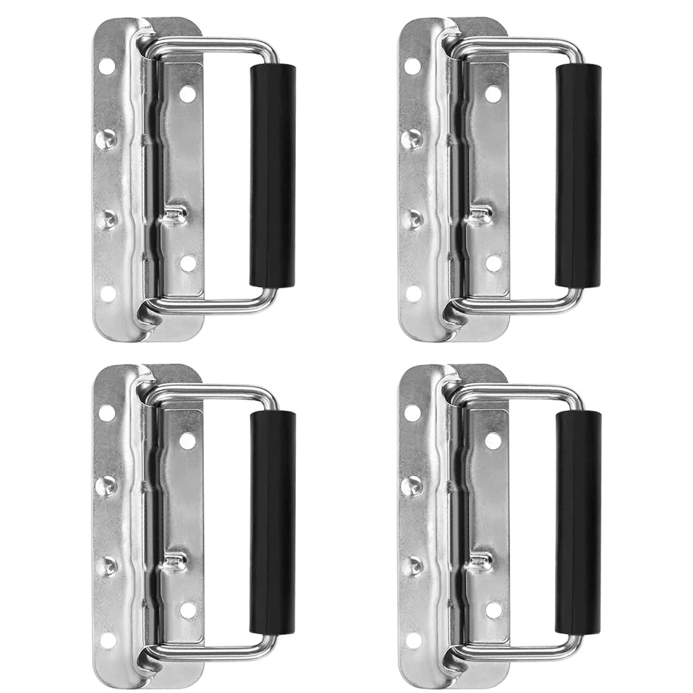 2pcs 100/122/140mm Case Handles 304 Stainless Steel Spring Loaded Handle with Rubber Grip for Cabinet Garage Wooden Box
2pcs 100/122/140mm Case Handles 304 Stainless Steel Spring Loaded Handle with Rubber Grip for Cabinet Garage Wooden Box