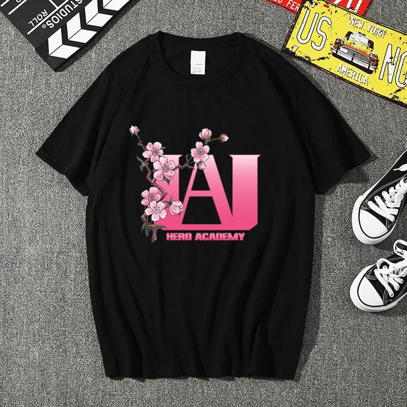 Summer clothing for both men and women anime sakura Harajuku pattern T-shirt fashion casual outdoor round neck T-shirt tops 
Summer clothing for both men and women anime sakura Harajuku pattern T-shirt fashion casual outdoor round neck T-shirt tops