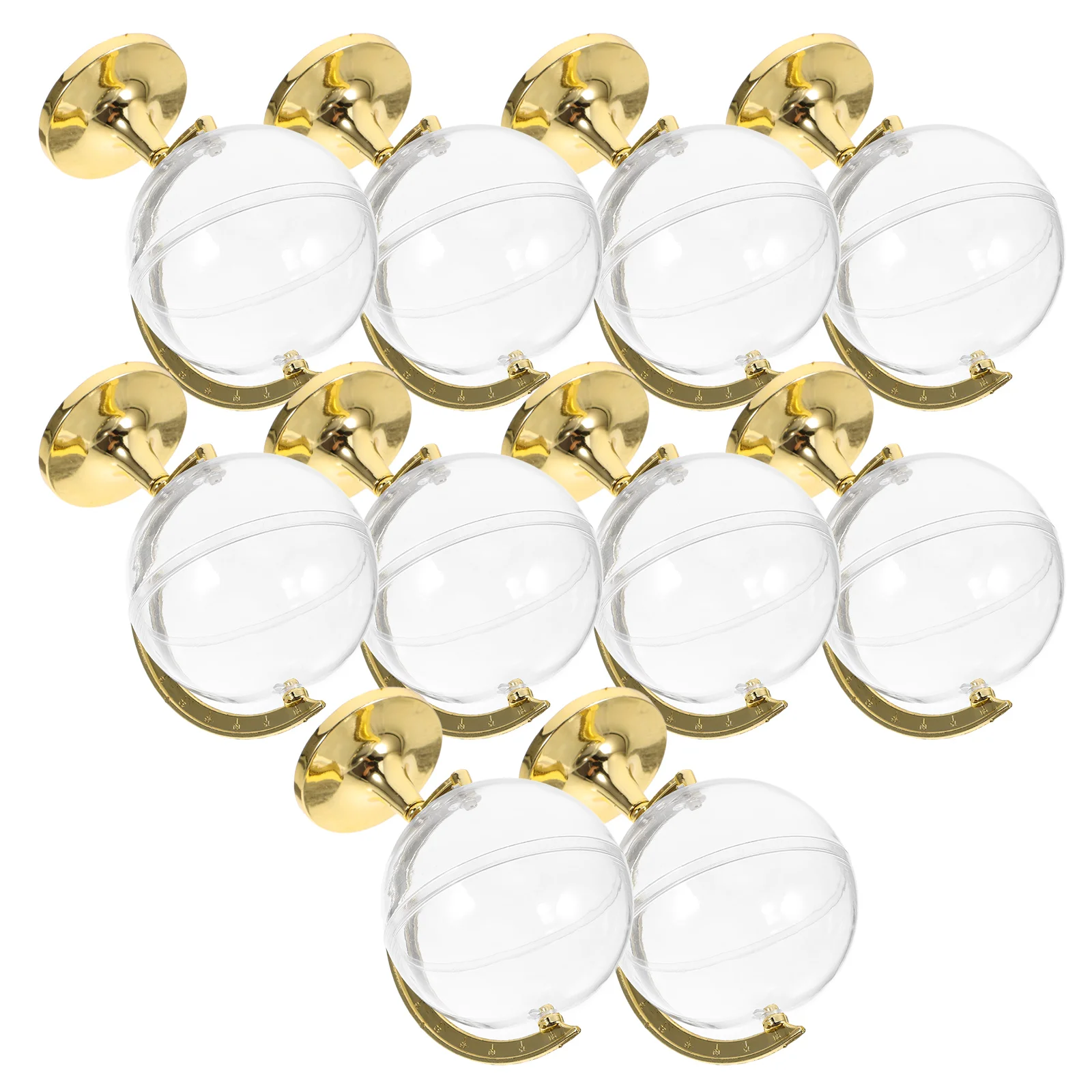 10pcs Globe Candy Boxes Decorative Round Golden Plastic Storage Party Favor Containers Bulk Wedding Small Box Gifts
10pcs Globe Candy Boxes Decorative Round Golden Plastic Storage Party Favor Containers Bulk Wedding Small Box Gifts