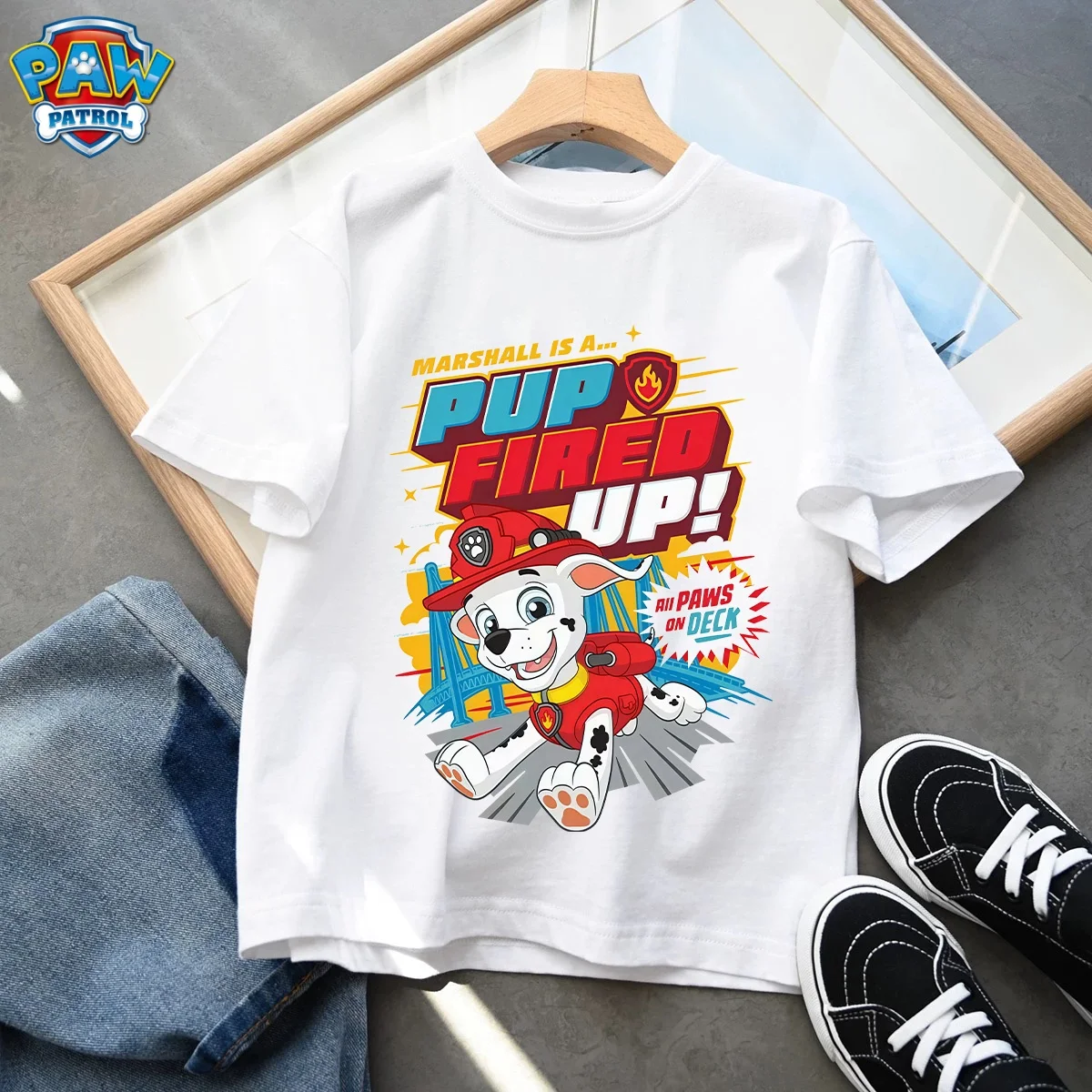 Летняя детская футболка с короткими рукавами PAW Patrol, пуловер с принтом Chase Skye, дышащие повседневные хлопковые топы для мальчиков и девочек, подарки
Летняя детская футболка с короткими рукавами PAW Patrol, пуловер с принтом Chase Skye, дышащие повседневные хлопковые топы для мальчиков и девочек, подарки